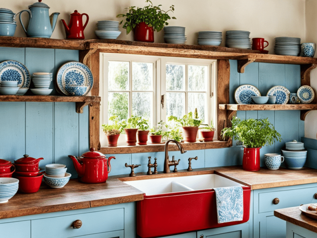 rustic kitchen decor ideas with cottagecore flair