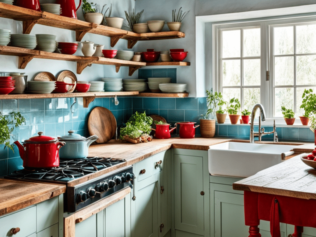 rustic kitchen decor ideas with cottagecore flair