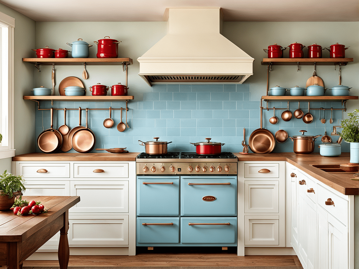 Blue Cottagecore Rustic Kitchen Decor Ideas - Cardinal Memorials