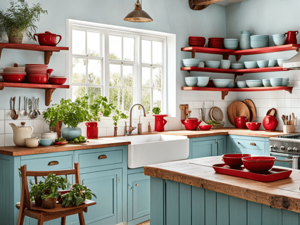 rustic kitchen decor ideas with cottagecore flair