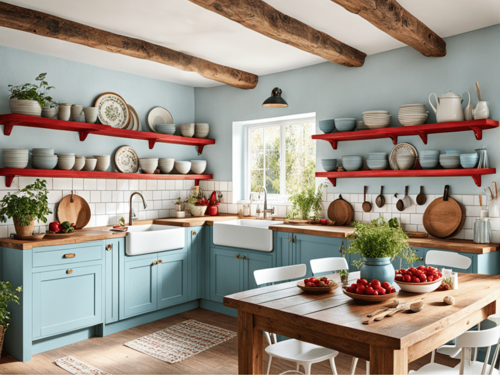 rustic kitchen decor ideas with cottagecore flair