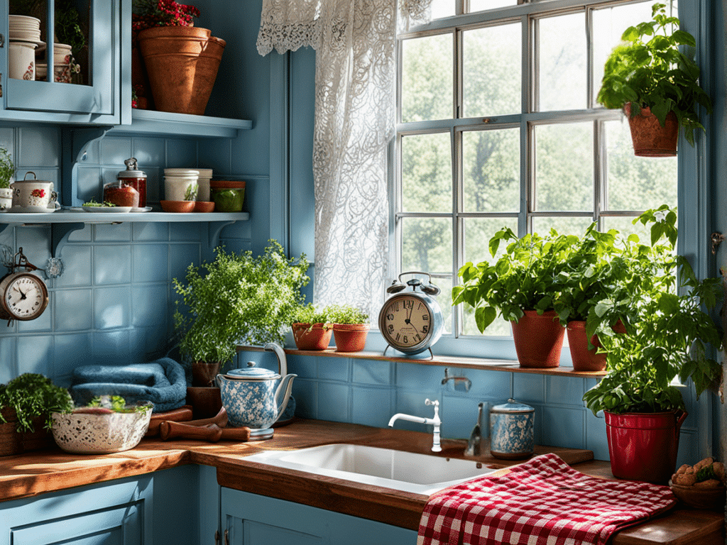 rustic kitchen decor ideas with cottagecore flair