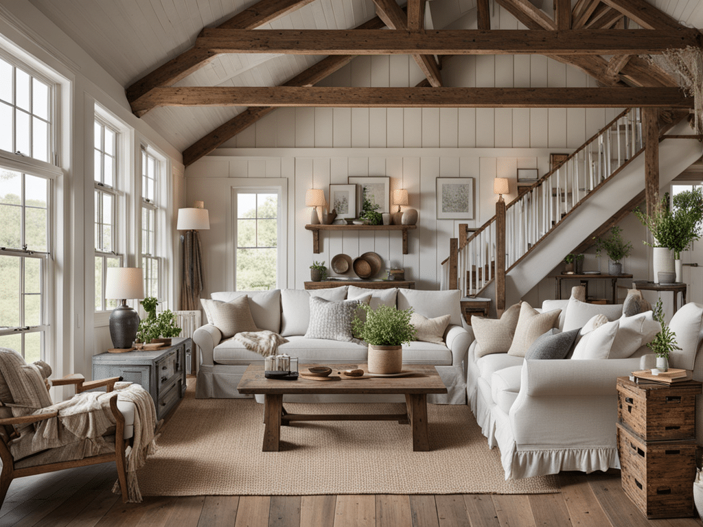 dream farmhouse home decor interior living room