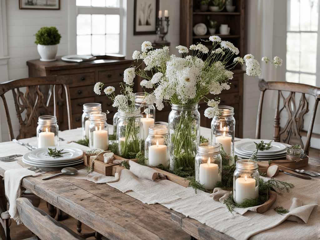 farmhouse table - dining room decor