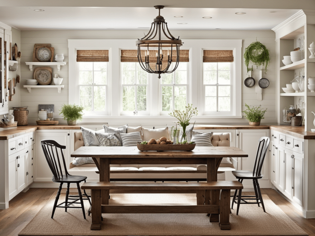 Farmhouse Kitchen Dining Areas