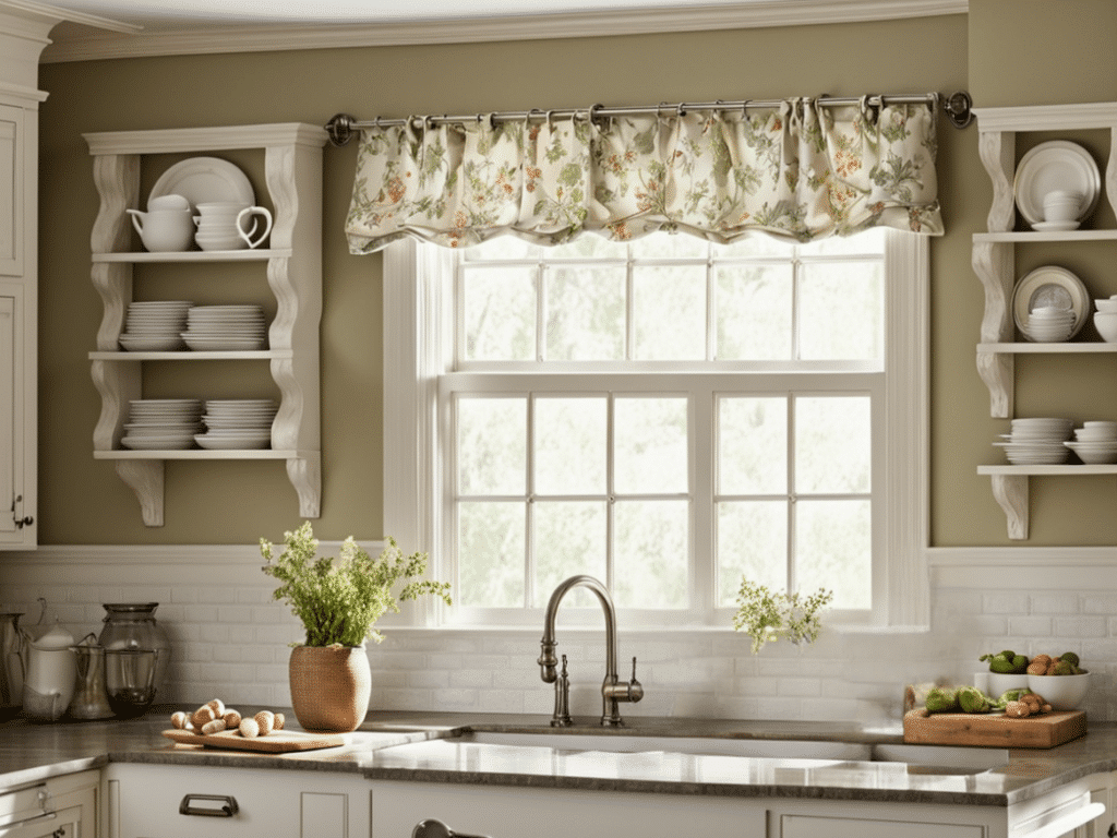 Farmhouse Kitchen Window Treatments