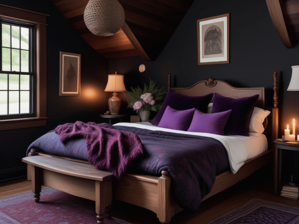 dark cottagecore bedroom cozy cottage interiors