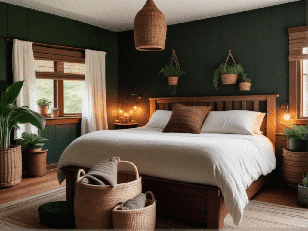 dark cottagecore bedroom cozy cottage interiors