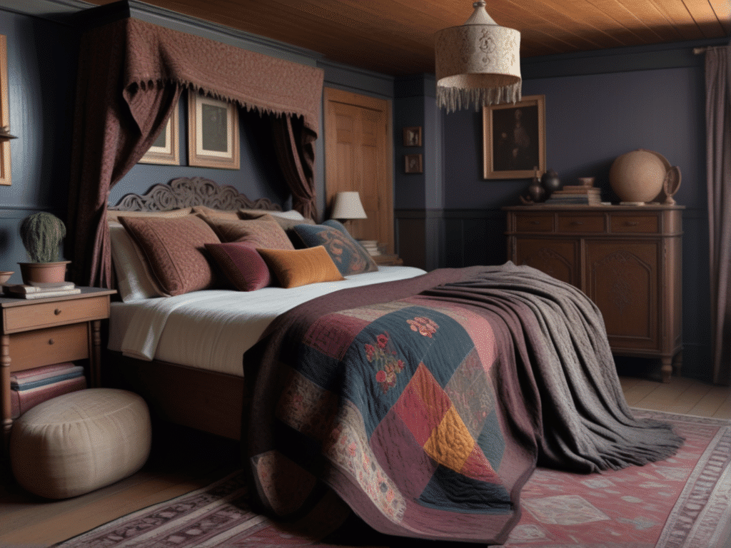 dark cottagecore bedroom cozy cottage interiors