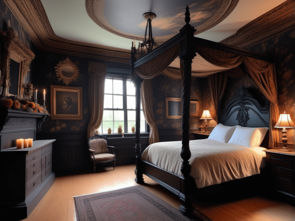 dark cottagecore bedroom cozy cottage interiors