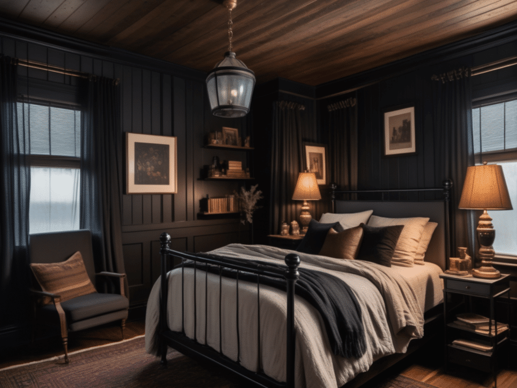 dark cottagecore bedroom cozy cottage interiors