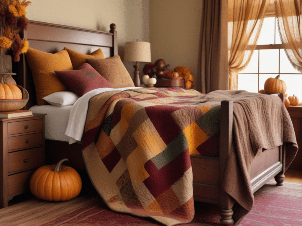 fall bedroom decor ideas - cottagecore cozy cottage