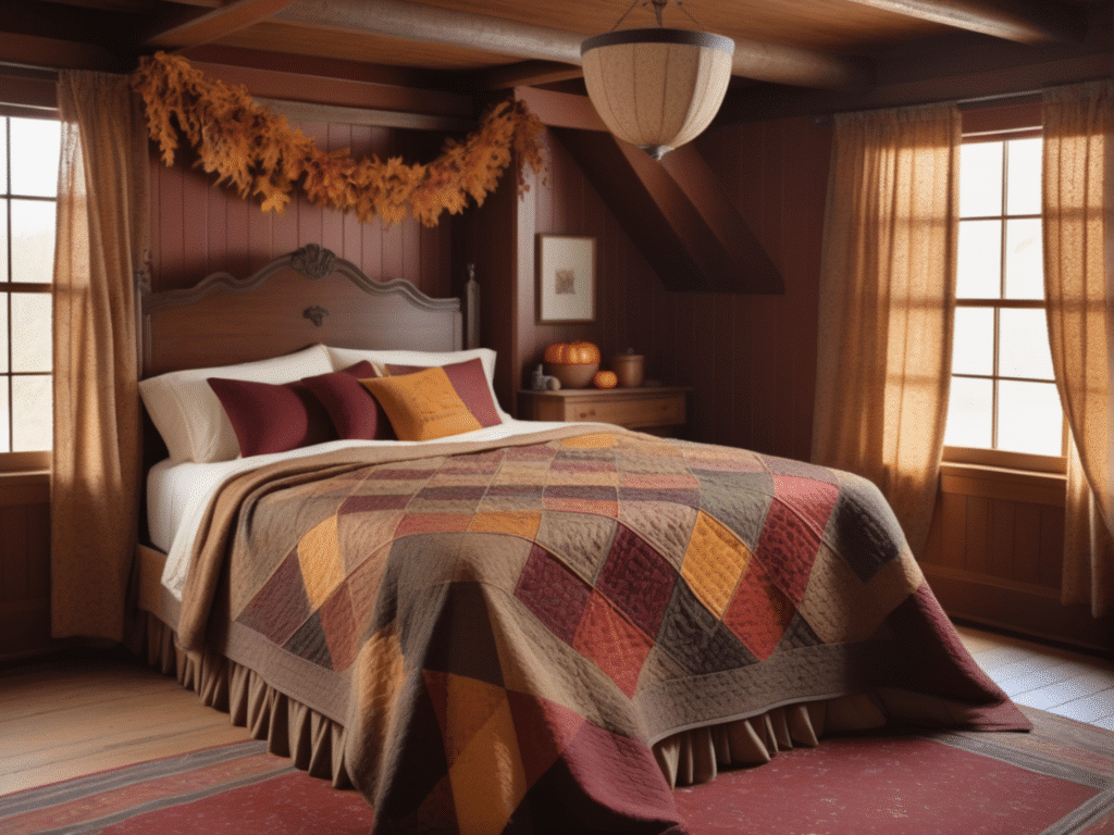 fall bedroom decor ideas - cottagecore cozy cottage