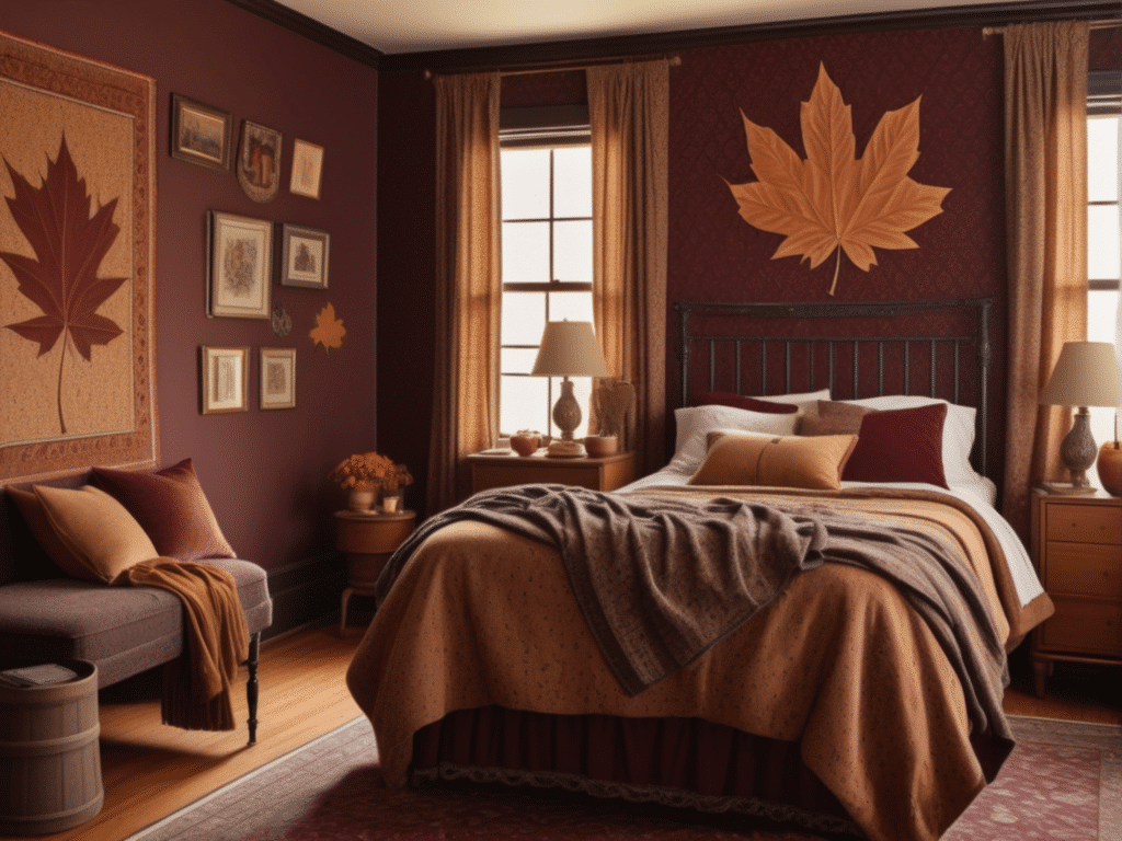 fall bedroom decor ideas - cottagecore cozy cottage