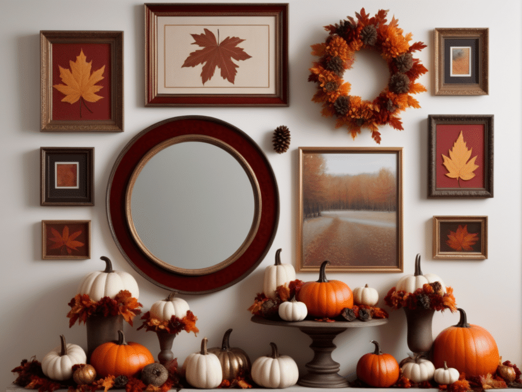 fall wreath ideas - create an autumn tablescape