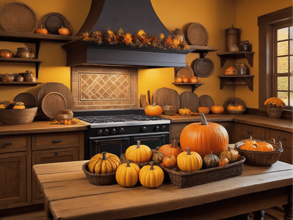 farmhouse fall kitchen decor ideas