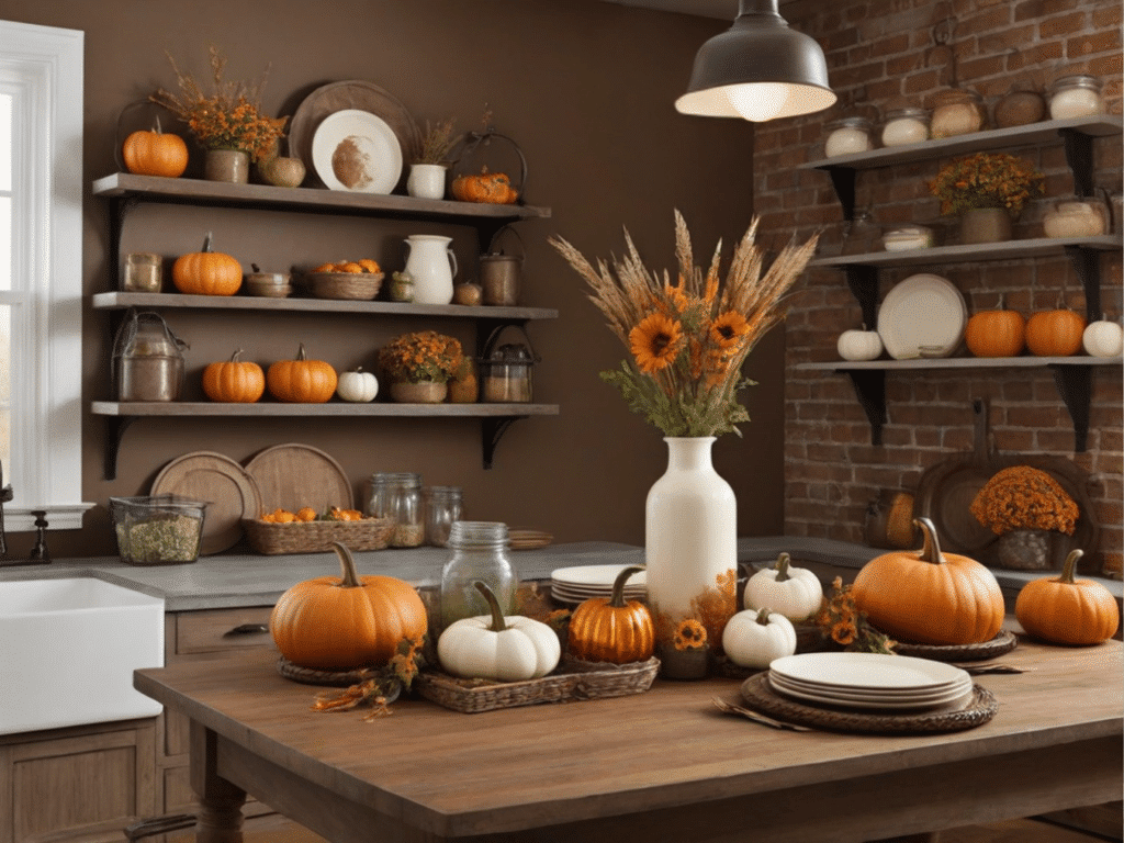 farmhouse fall kitchen decor ideas