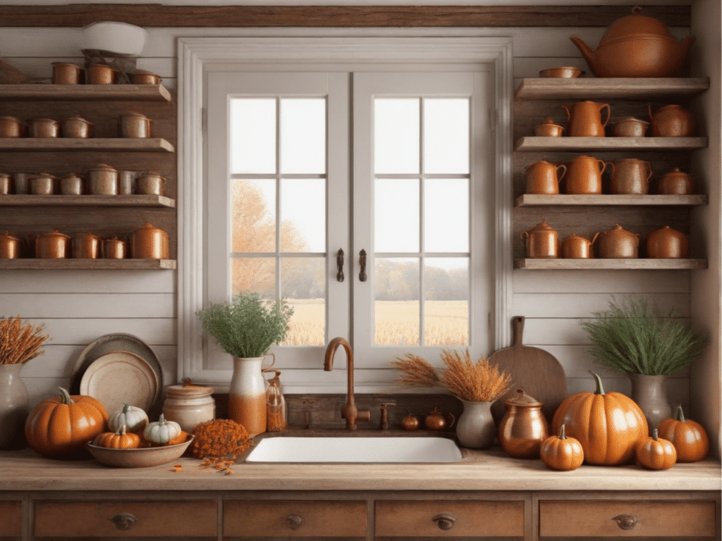 farmhouse fall kitchen decor ideas