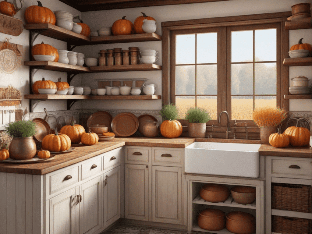 farmhouse fall kitchen decor ideas