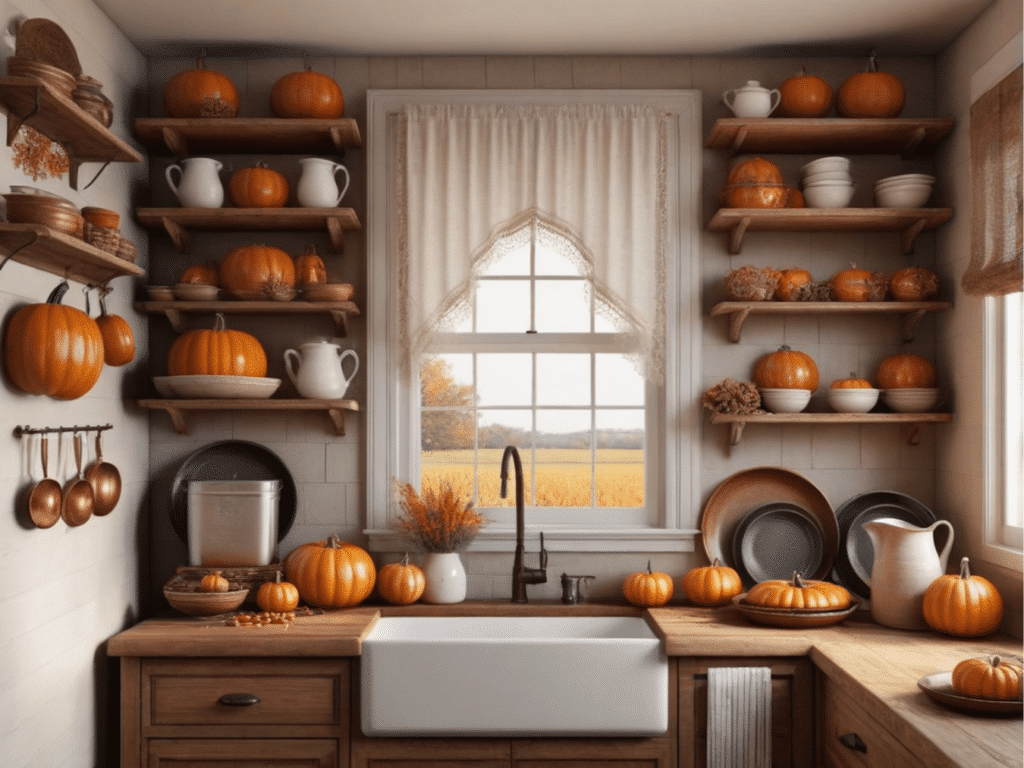 farmhouse fall kitchen decor ideas