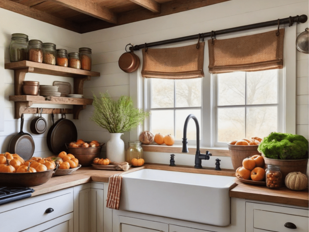 farmhouse fall kitchen decor ideas