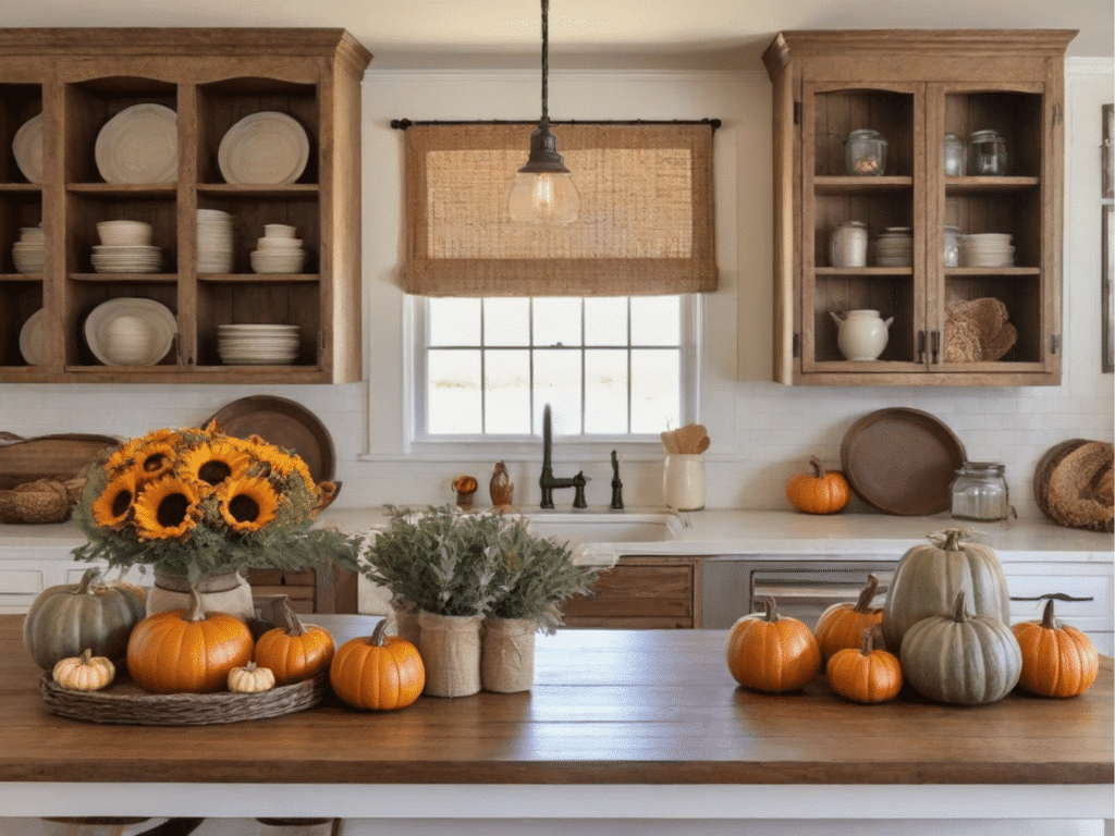 farmhouse fall kitchen decor ideas