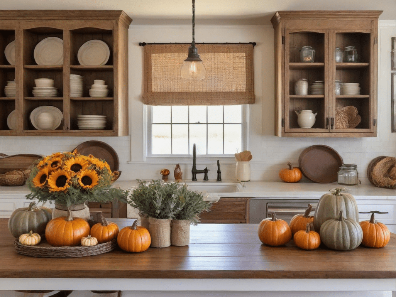 15 Farmhouse Fall Kitchen Decor Ideas for 2024 - Cardinal Memorials