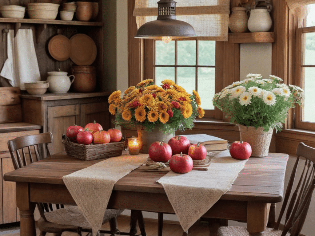 farmhouse fall kitchen decor ideas