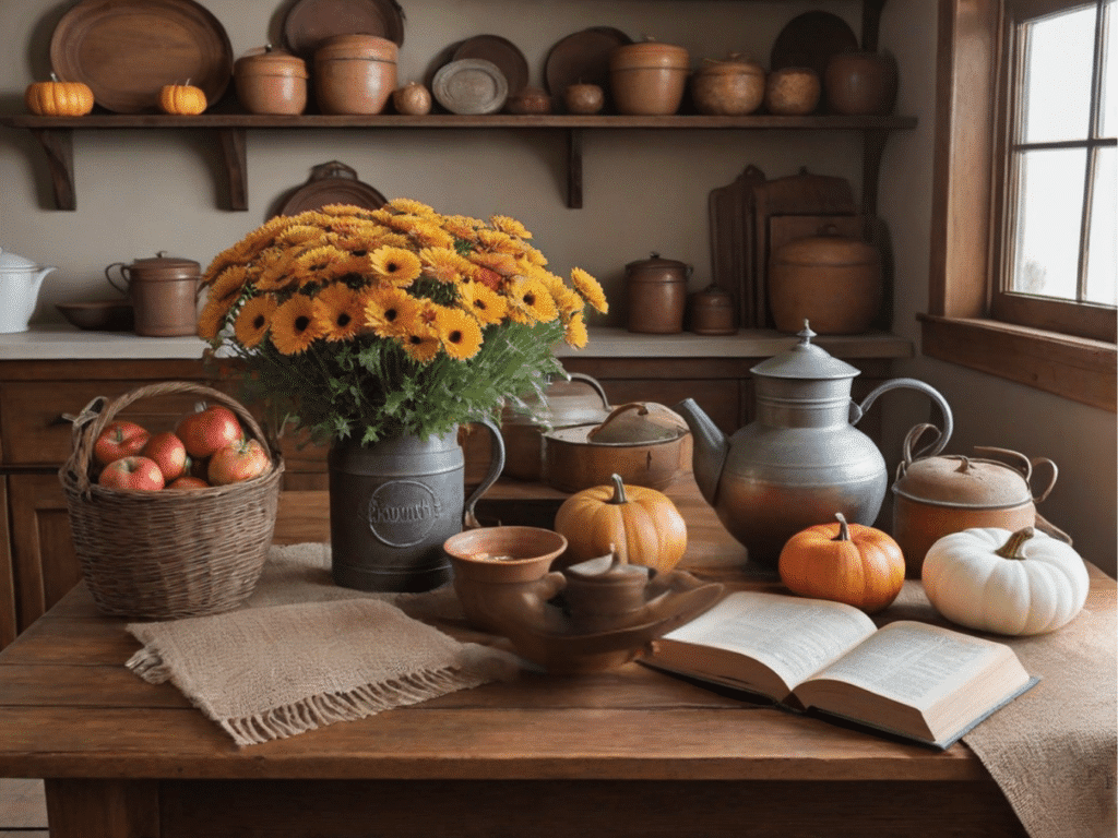 farmhouse fall kitchen decor ideas