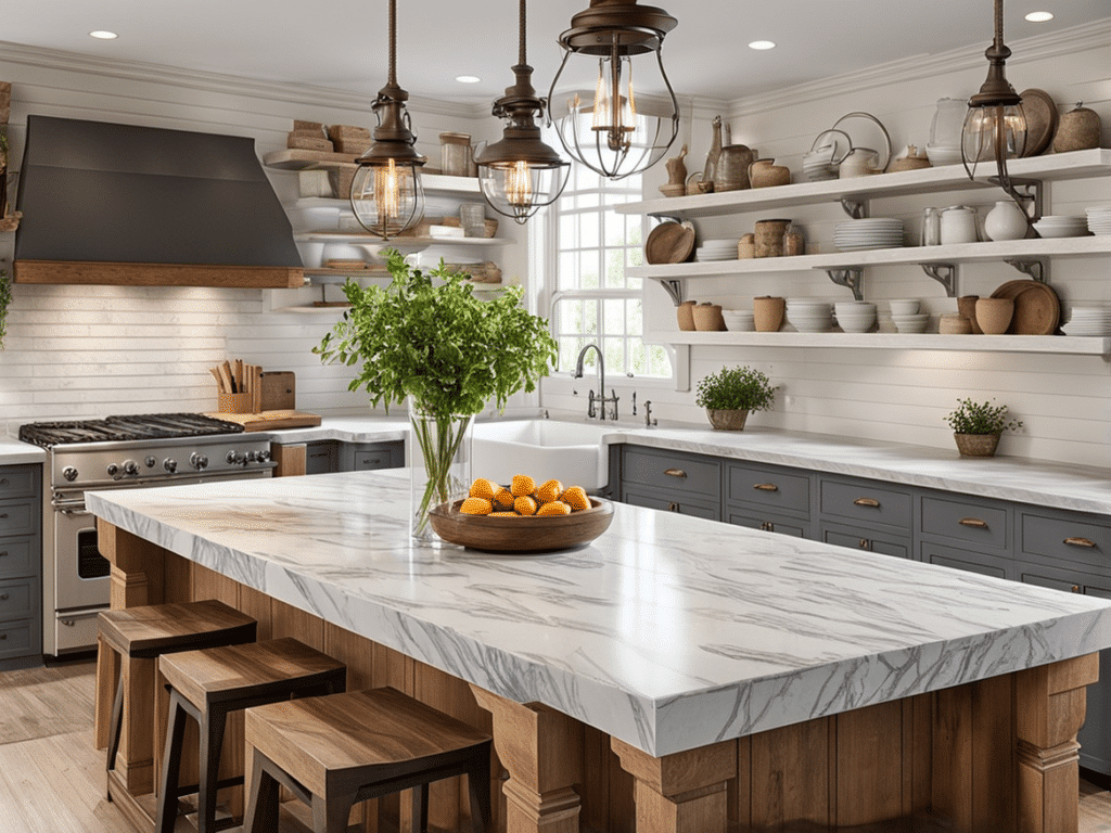 farmhouse kitchen countertops