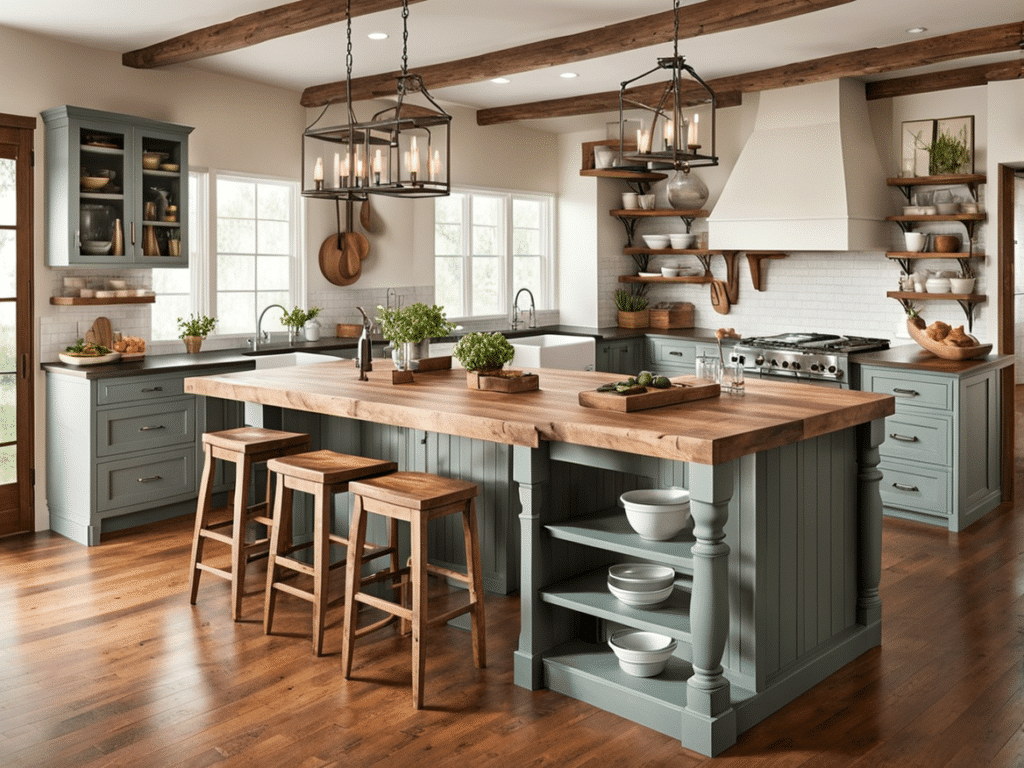 farmhouse kitchen islands