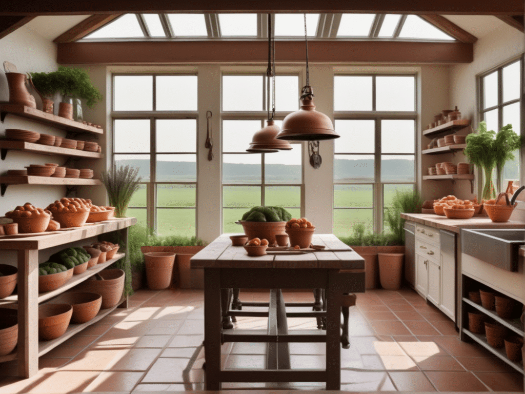 farmhouse solarium kitchen greenhouse food garden