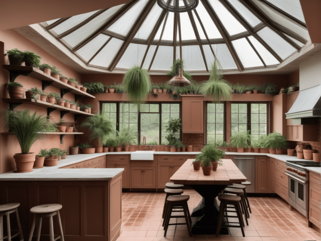 farmhouse solarium kitchen greenhouse food garden