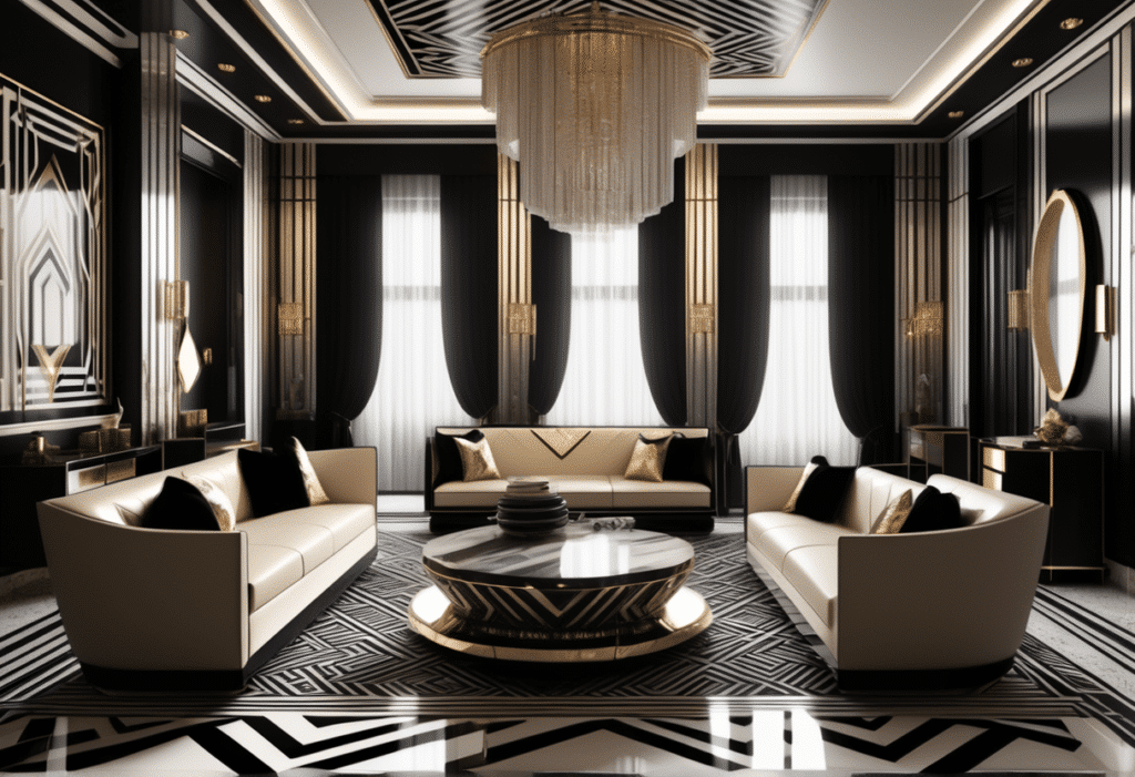 art deco home decor aesthetic living room pictures