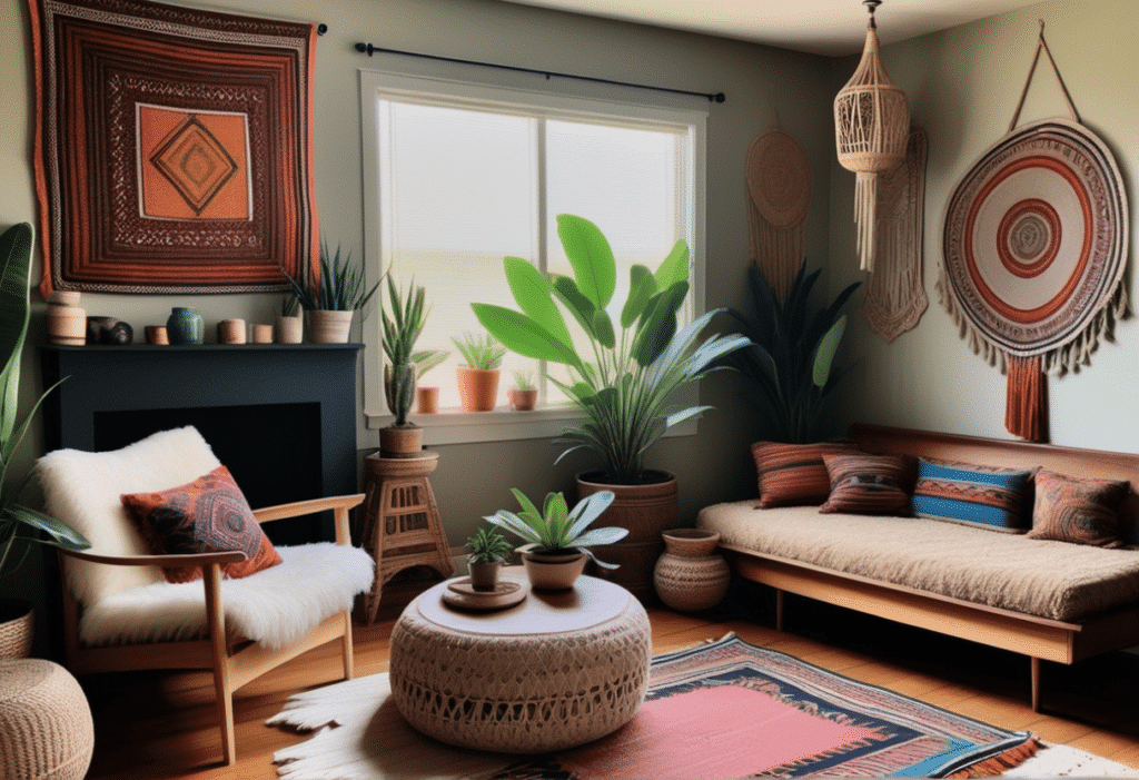 boho eclectic home decor aesthetic living room pictures