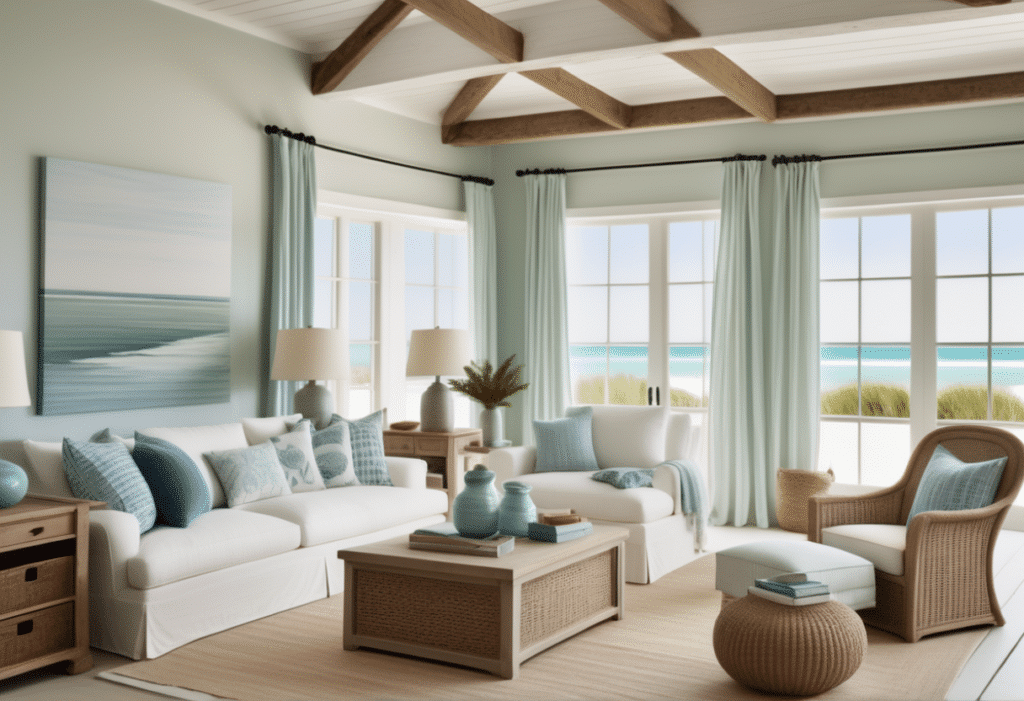 coastal home decor aesthetic living room pictures