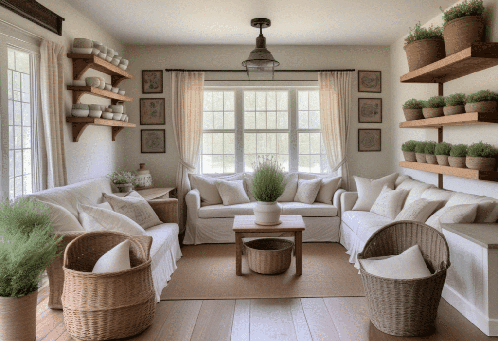 cottage farmhouse home decor aesthetic living room pictures