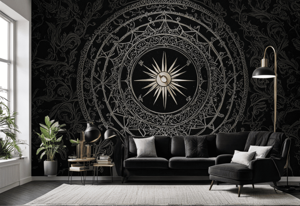 dark academia decor living room