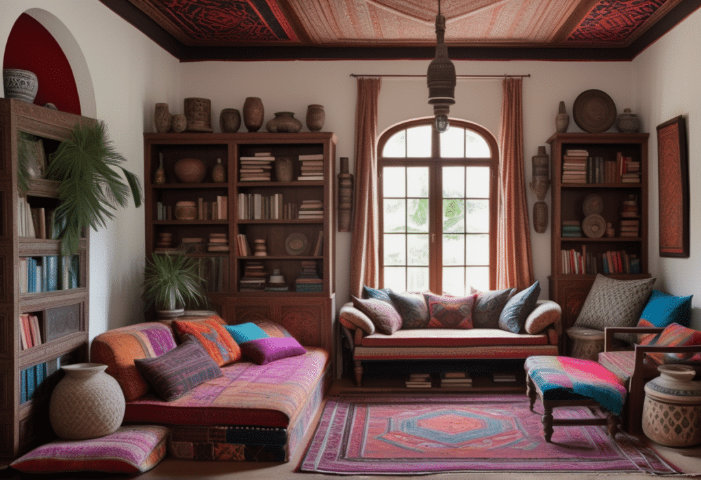 Eclectic Boho home decor aesthetic style living room pictures