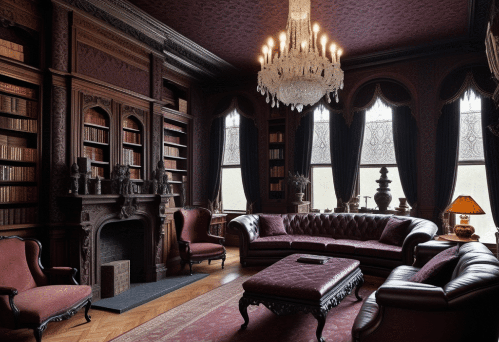 gothic victorian home decor aesthetic living room pictures