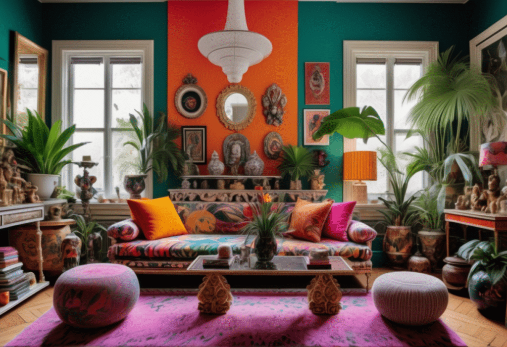 maximalist home decor aesthetic living room pictures