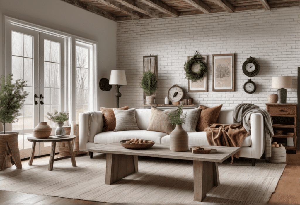 modern farmhouse home decor aesthetic