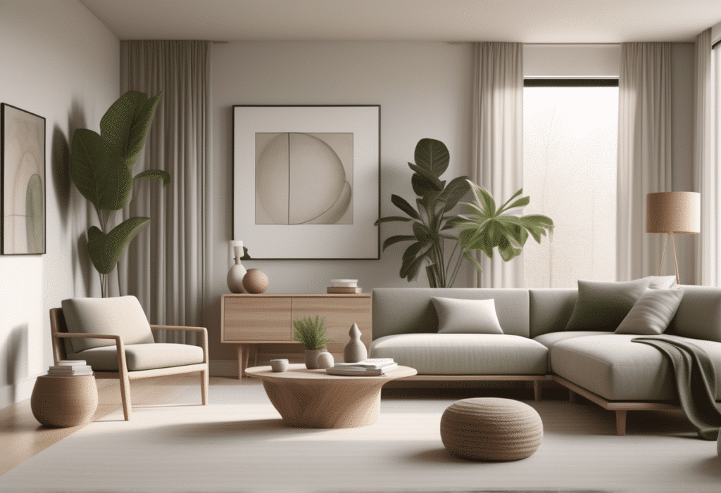 organic modern home decor aesthetic style living room