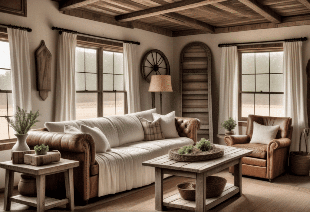 rustic farmhouse home decor aesthetic living room pictures