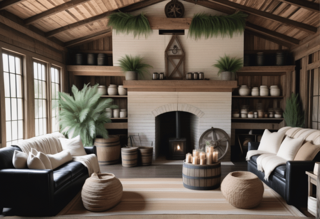 rustic farmhouse home decor aesthetic living room pictures