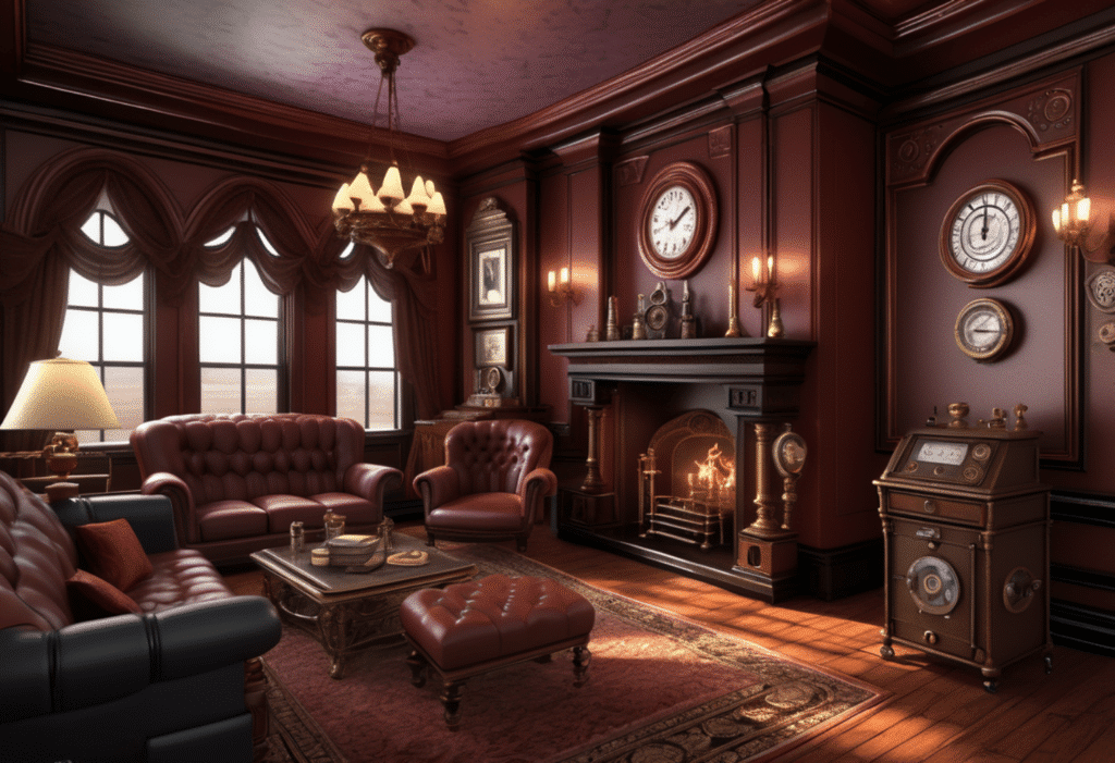 steampunk victorian style home decor aesthetic