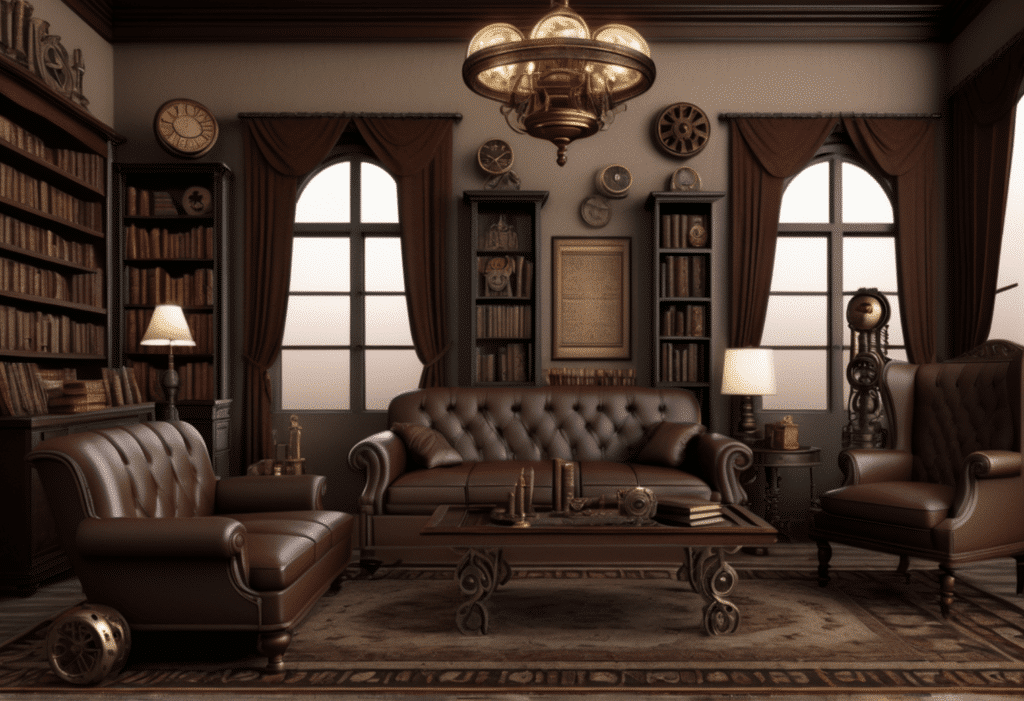 steampunk victorian style home decor aesthetic