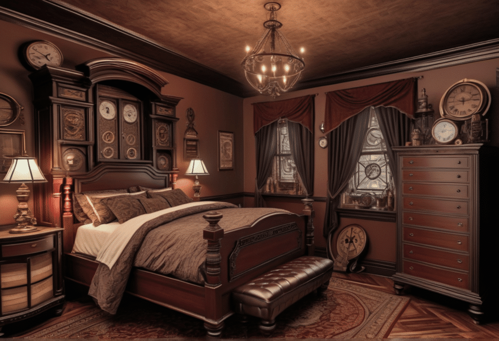 steampunk victorian style home decor aesthetic