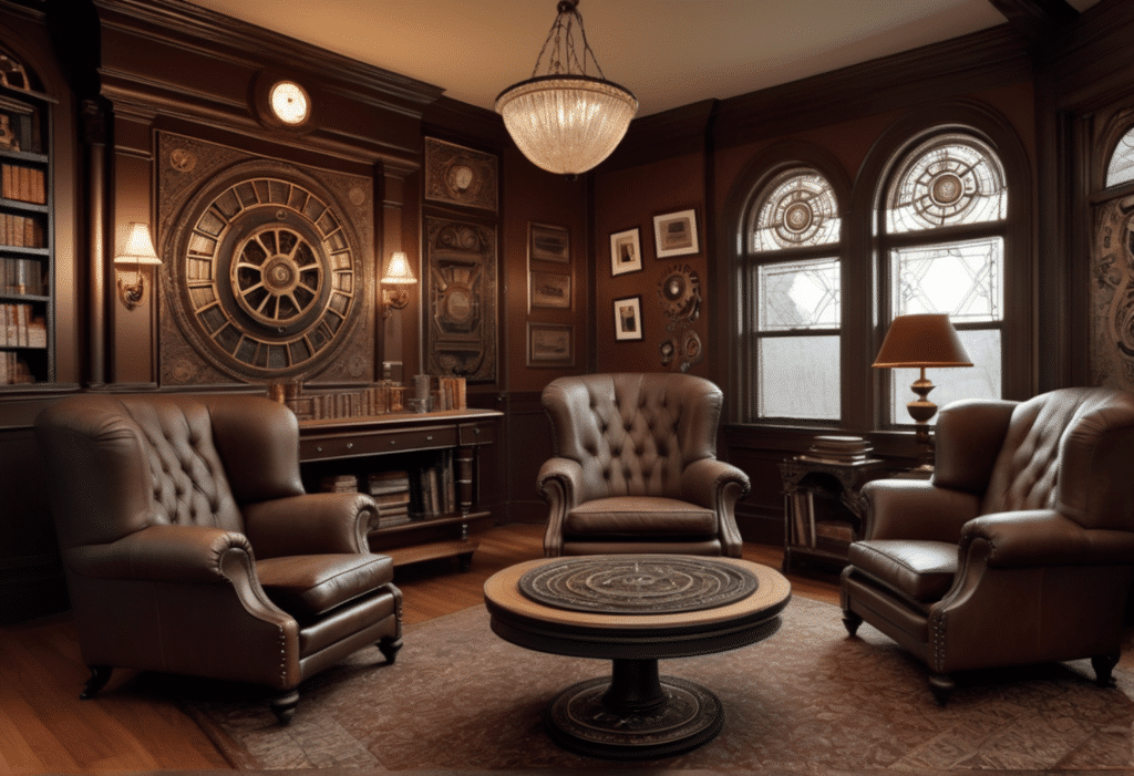 steampunk victorian style home decor aesthetic