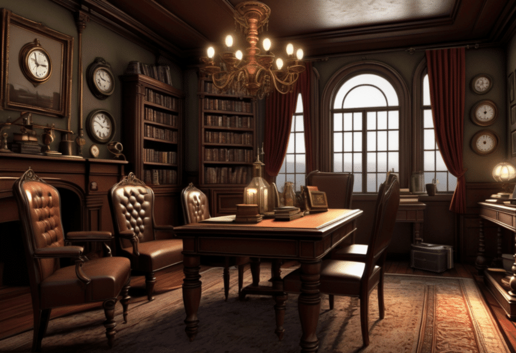 steampunk victorian style home decor aesthetic